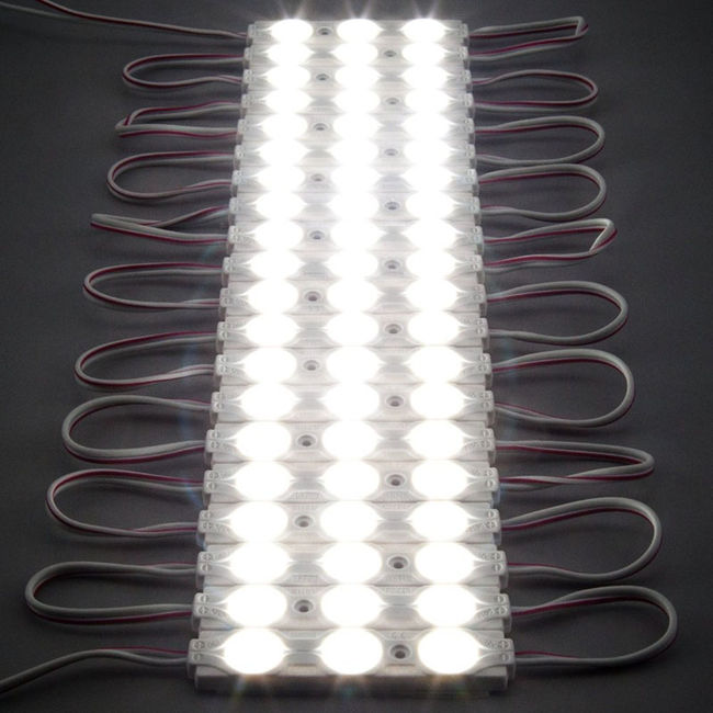 Modul LED alb 12V 1.5W lumina rece 6500K IP67 - set 20 buc