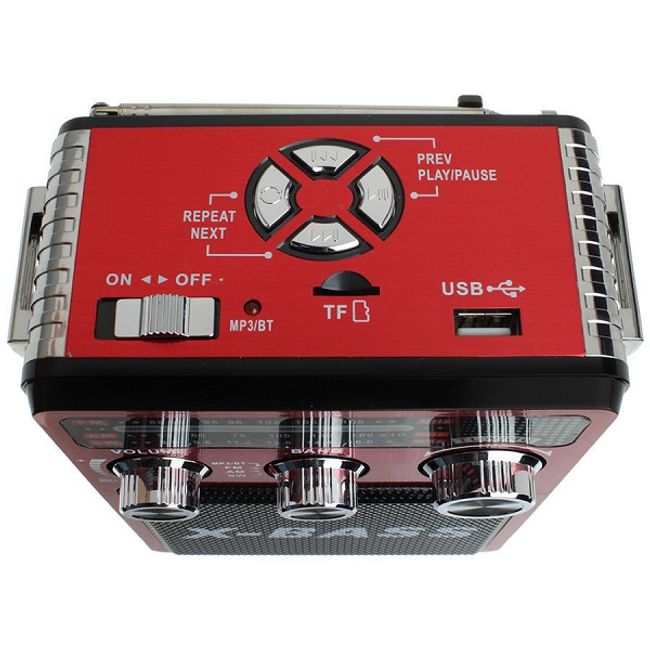 Radio portabil XB-181BT BT X-Bass cu Bluetooth, USB, SD, AUX și Radio AM/FM/SW