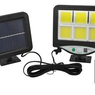 Lampa solara de exterior cu senzor de miscare, telecomanda, brate reglabile, 6 Led COB, 128-6 COB