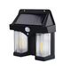 Lampa solara de perete cu senzor de miscare, 18W, 2 becuri Led, IP65, Acumulator 3.7v