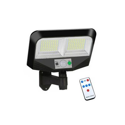 Lampa solara LED cu senzor de miscare si telecomanda, 125 led-uri, 40 W, IP67