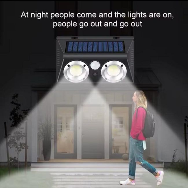 Lampa solara de perete cu senzor de miscare, 32 Cob, 40W