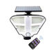 Lampa solara LED cu senzor de miscare si telecomanda,160 x LED, 400 lm, IP 65, 3 surse de iluminare