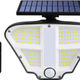 Lampa solara LED cu senzor de miscare si telecomanda,160 x LED, 400 lm, IP 65, 3 surse de iluminare