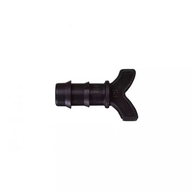 Dop pentru tub pentru irigatii prin picurare, negru, polipropilena, D 16 mm, set 20 buc