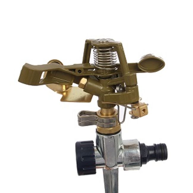 Aspersor metalic tip tarus cu impuls, 5 bar, raza 12 m, 452 mp
