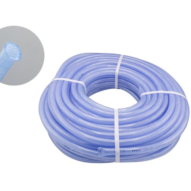 Furtun apa transparent, 1 inchi, 50m, cu insertie