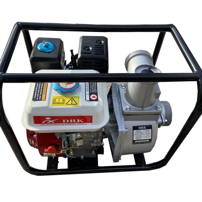Motopompa apa DRK WP20, 2 Toli, 550 l/min, 6.5 CP, 4 timpi, refulare 30 m
