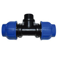 Teu Compresiune PEHD, Filet Exterior, D 20mm x 1/2"