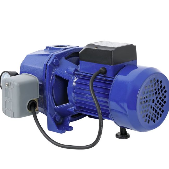Pompa hidrofor cu ejector DP255, 1100 W, 1 Tol, debit 1200 l/h, H refulare 45m, aspiratie 30m, Include ceas, presostat, sorb, ejector