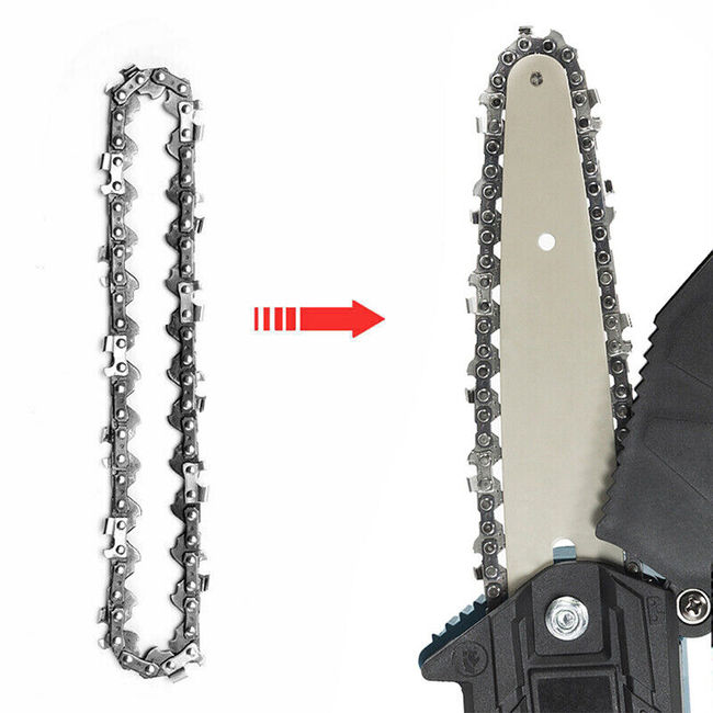 Set lama cu 2 lanturi pentru mini fierastrau cu acumulator, 8 inch, pas lant 1/4, 22 dinti