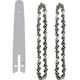 Set lama cu 2 lanturi pentru mini fierastrau cu acumulator, 8 inch, pas lant 1/4, 22 dinti