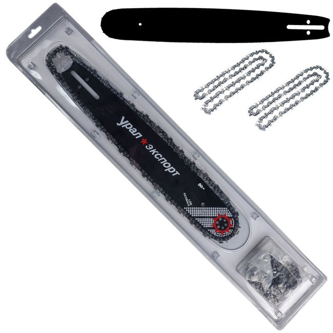 Set lama si 2 lanturi drujba Ural Export, Lungime 40cm / 32 dinti