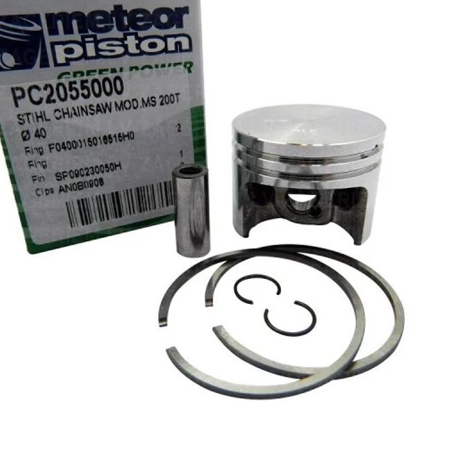 Kit piston compatibil pentru drujba Stihl MS 200, 200T (40 mm) Meteor Italia