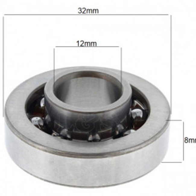 Set 2 rulmenti ambielaj compatibil pentru drujba Husqvarna 435, 440, 135, 440, stanga - dreapta