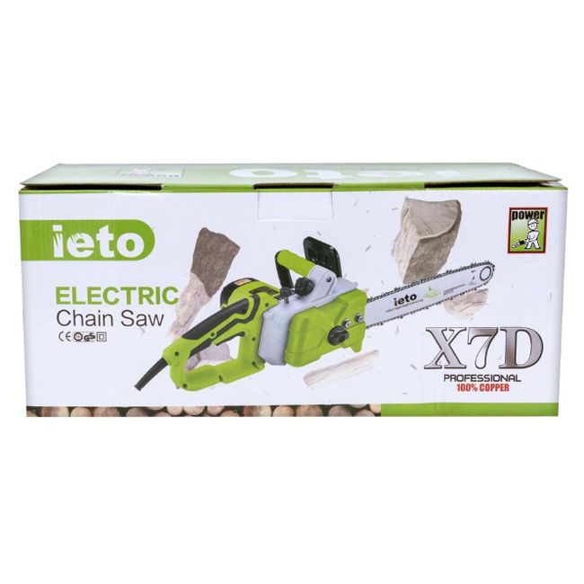 Fierastrau electric cu lant IETO X7, lungime sina 405 mm, 2800 W, 4000 RPM