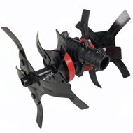 Cultivator motocoasa, 28 mm x 9 T, compatibil tija 28mm si 9 caneluri, negru