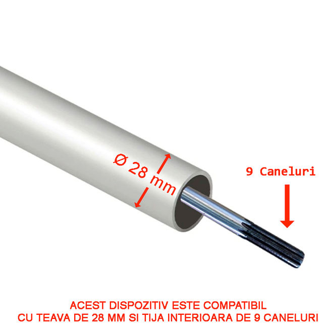 Accesoriu motocoasa pentru taiat gardul viu (∅ 28mm 9 dinti)