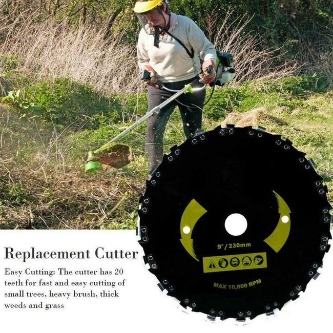 Disc motocoasa cu lant de drujba 230mm x 25.4 mm