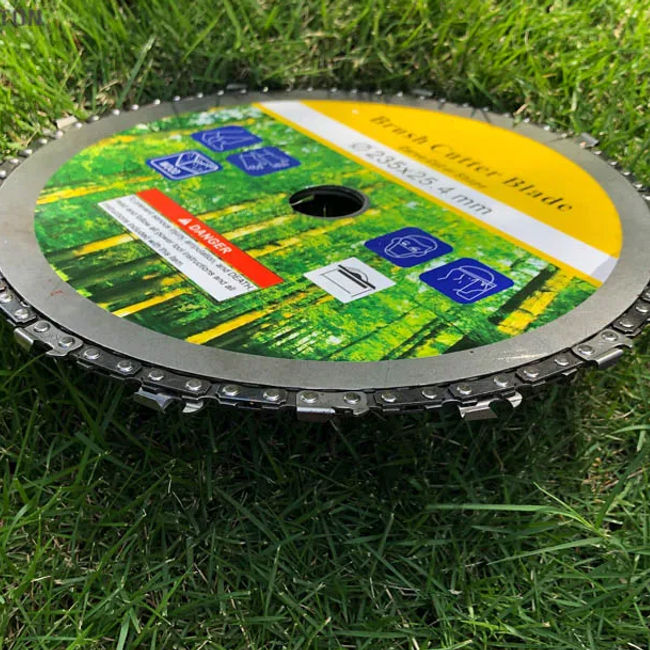 Disc motocoasa cu lant de drujba 235 x 25.4mm