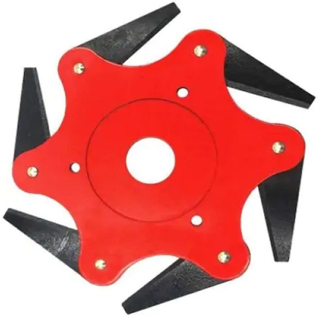 Disc motocoasa pentru tuns iarba cu cutite pliabile, 255x25,4mm