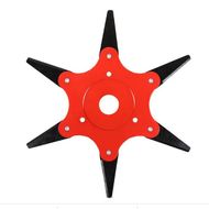 Disc motocoasa pentru tuns iarba cu cutite pliabile, 255x25,4mm
