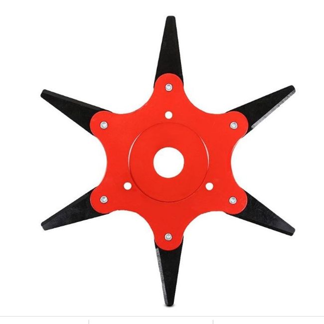 Disc motocoasa pentru tuns iarba cu cutite pliabile, 255x25,4mm