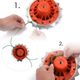 Disc motocoasa pentru tuns iarba 2in1 (16 dinti si fir), Gri/Rosu