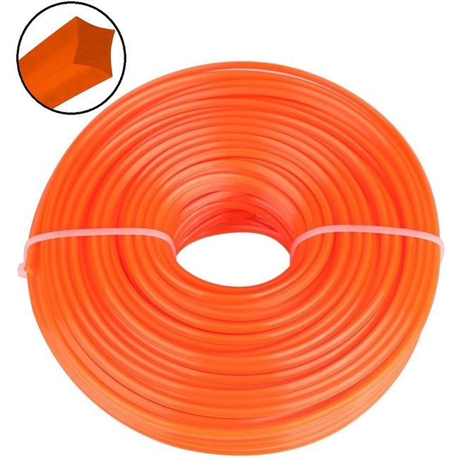 Set 12 role Fir motocoasa / trimmer 2.4mm x 15m (patrat)