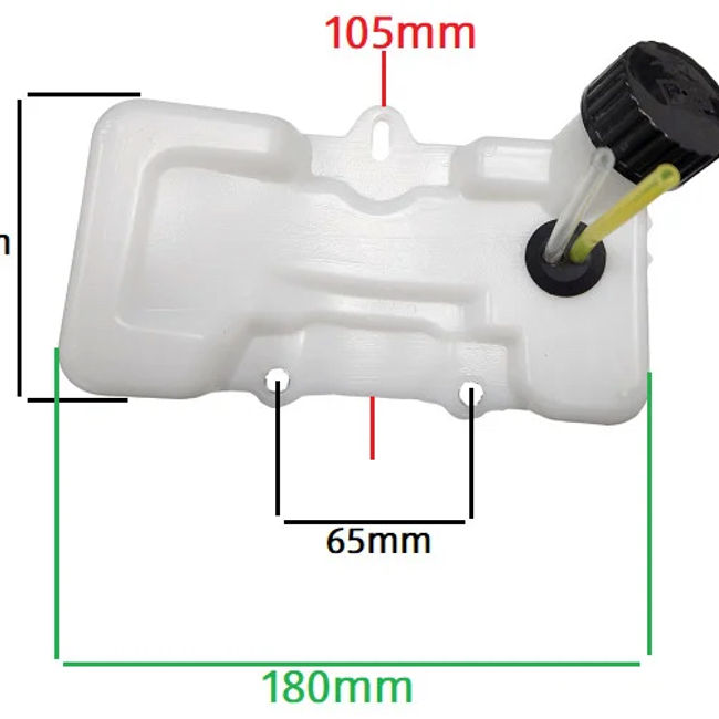 Rezervor benzina compatibil motocoasa (3 prinderi) Ruris 9260S