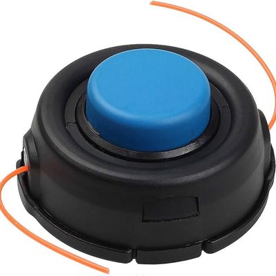 Cap tambur / mosor motocoasa cu fir, buton albastru compatibil Husqvarna T25, T35 (piulita 10 x 1.25)