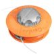 Tambur motocoasa automat portocaliu cu buton metalic Easy Feed M10, pas 1.25 (GF-1680)