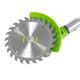 Motocoasa electrica Ieto cu 2 acumulatori 48 V, brat ajustabil, 2 Lame, 1 Disc Pentru Taiere, 20000 RPM, 2-3 Ore Autonomie, Verde