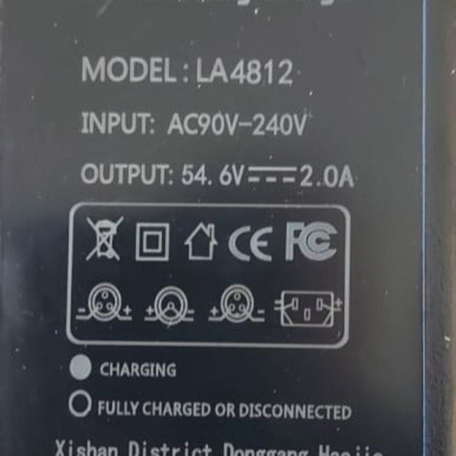 Incarcator bicicleta electrica 54.6V 2A, pentru baterii 48v Li-Ion, XLR 3P