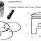 Kit piston atv 250cc Loncin (63mm , bolt 15mm)