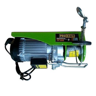 Electropalan / troliu electric, Procraft TP500, 250 / 500 Kg , 1020 W, 12 / 6 m