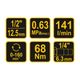 Antrenor pneumatica cu clichet, Vorel 81118, 68 Nm, 6.3 bar, 141 l/min, patrat 1/2 inch