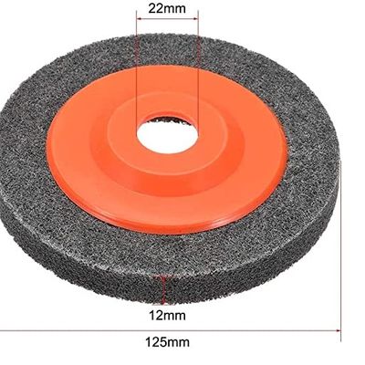 Disc de lustruit din pasla gri, diametru 125 mm, pentru polizoare unghiulare