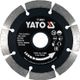 Disc diamantat de taiere segmentat, 115x22.2x1.8 mm, taiere umeda si uscata, Yato YT-59961
