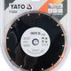 Disc diamantat de taiere segmentat, 230x22.2x2.7 mm, taiere uscata, Yato YT-6005