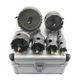 Set 6 carote cu vidia pentru metal cu burghiu din titan 22-65 mm, cutie metal