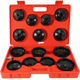 Set chei tubulare pentru filtru ulei, 15 piese