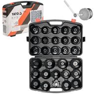 Set chei tubulare pentru filtru ulei, Yato YT-0596, 30 piese