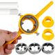 Set de filetare tevi PVC, 1/2-3/4-1, 6 piese