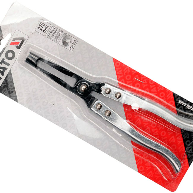 Cleste pentru sigilat supape cu picior lung 270mm, YATO YT-0648