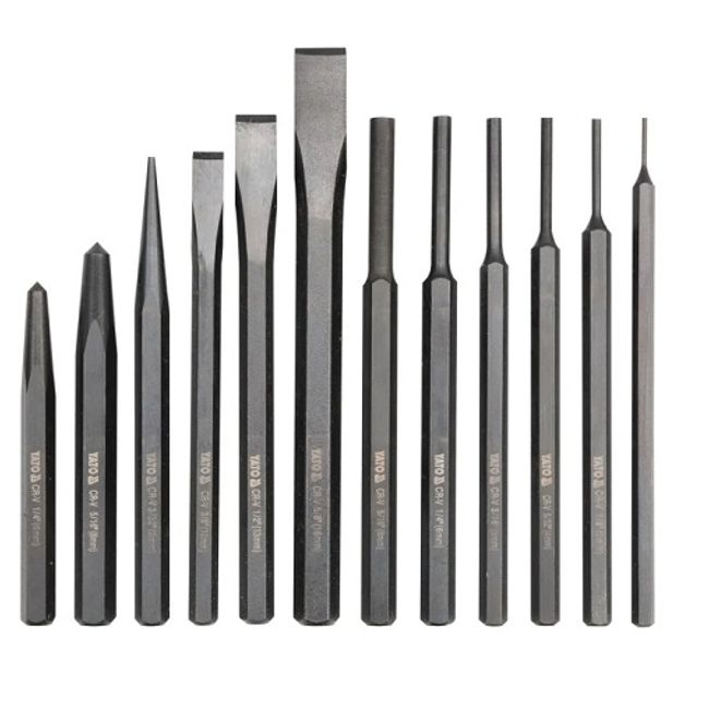 Set Dalti de Impact 12 piese, Yato YT-4714