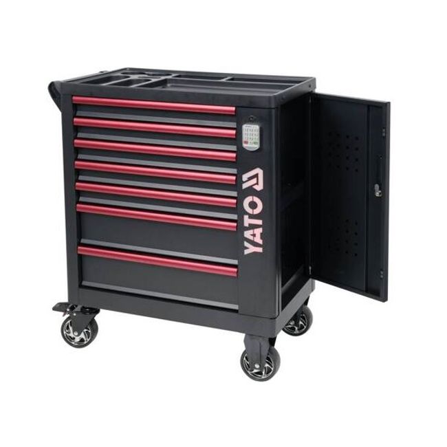 Dulap de scule cu 7 sertare neechipat, cifru electronic, Yato YT-09004