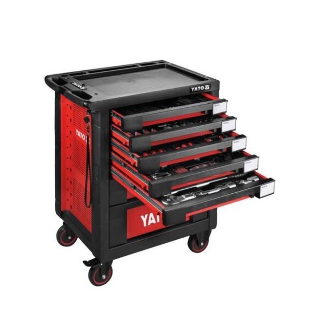 Dulap cu scule profesional 7 sertare echipat complet cu 165 piese Yato YT-55293