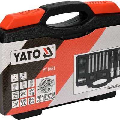 Set chei demontare si montare fulii de alternator, Yato YT-0421, 13 piese