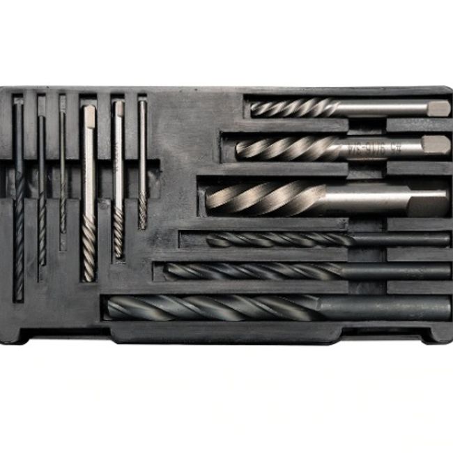 Set extractoare suruburi si burghie metal, Yato YT-0591, 1.4-15 mm, 12 bucati